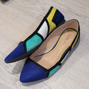 Gianni Bini Blue and Green Flats Size 8